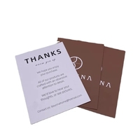 Cartes en papier d'art personnalisées de haute qualité, cartes-cadeaux de remerciement recyclées pour affaires, impression de logo, papier carton de qualité supérieure