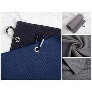 <span class=keywords><strong>Serviette</strong></span> de golf brodée avec logo personnalisé, vente en gros, <span class=keywords><strong>serviette</strong></span> de club de golf personnalisée avec monogramme - Product Image 2