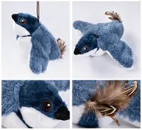 Jouet vibrant électrique pour chat, intelligent et automatique, en peluche, couineur, pour chaton, pour le jeu autonome et le jeu de mâchoire