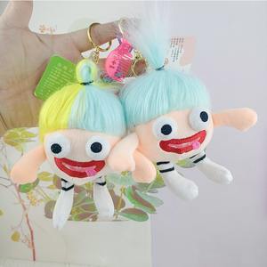 Haute qualité mignon saucisse bouche saillie yeux fou poupée en peluche pendentif poupée en peluche porte-clés - Product Image 3