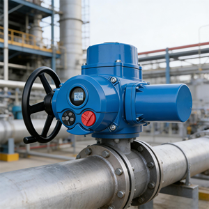 Attuatore Elettrico per Valvole con Controllo Locale e Remoto, Indicatore per Finestre Grandi, Interruttori Ausiliari di Limite di Coppia - Product Image 2