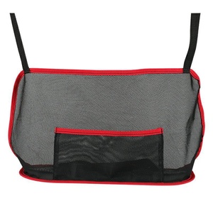 Organisateur de rangement auto noir pour voiture, filet de protection et support de sac à main entre les sièges avant - Product Image 5