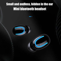 Auriculares Bluetooth Ultra Pequeños Personalizados Q32, Auricular Único Mini Airbud, Puerto de Carga USB, Auriculares Inalámbricos para Oficina de Negocios