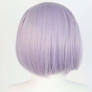 Femme Anime Game Genshin Impact <span class=keywords><strong>Noelle</strong></span> Cosplay Violet Short Bob Hair Perruque GAHC-003 - Product Image 4
