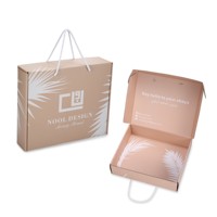Boîte cadeau pliable de luxe personnalisée pour vêtements chaussures boîte postale boîte d'avion