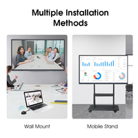 Tableau interactif intelligent de 65 pouces, écran tactile Android, tableau blanc numérique pour salle de classe, réunion, formation, utilisation en intérieur