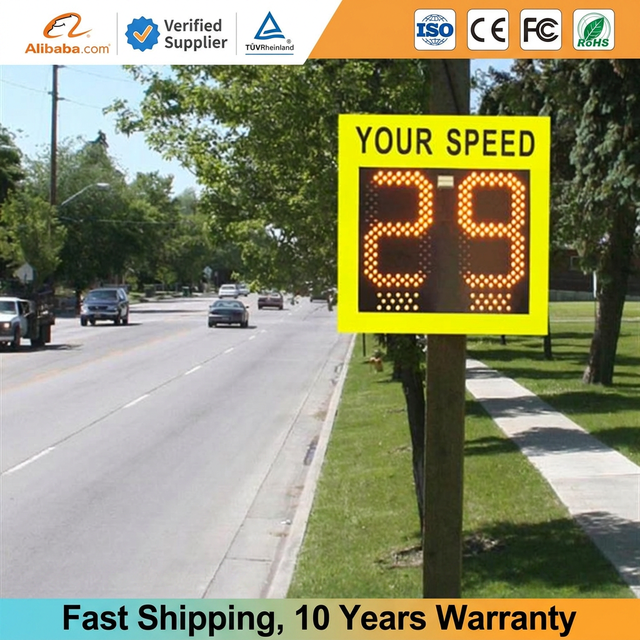 Speed Warning Radar Detective Sign Narrow Wave Speed Display Traffic Flashing Speed Doppler Radar Sensor