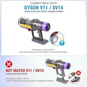 Pièce de rechange compatible pour l'assemblage du corps principal du Dysoner <span class=keywords><strong>V11</strong></span> SV14, pièce de rechange 970142-01, plastique, moteur électrique, aspiration d'animaux - Product Image 2