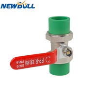 Vanne à bille en laiton PPR XINNIU, raccord de tuyauterie en plastique, accessoires de plomberie hydraulique, application générale - OEM