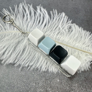 Porte-clés Fidget Lumineux et Coloré 4-en-1 avec Bouton de Décompression, Clavier Anti-Stress, Cadeau Fidget, <span class=keywords><strong>Keycaps</strong></span> de Clavier Personnalisés - Product Image 2