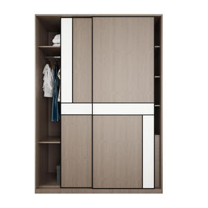 Porte Scorrevoli in Legno su Misura Moderne; Armadio Contenitore; Cabina Armadio per Soggiorno/Camera da Letto; Ultimo Modello di <span class=keywords><strong>Appendiabiti</strong></span>; Design Armadietto Compatto - Product Image 4
