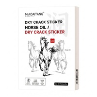 Masque-patch pour les pieds à l'huile de cheval aux herbes chinoises en gros pour les talons gercés et les peaux mortes, réparation intensive