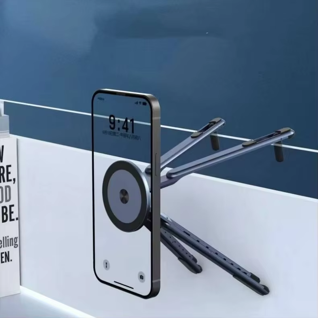 Wholesale Custom DIY Portable Magnetic Laptop Stand Aluminum Alloy Universal Tablet Riser Cooling Holder for Office Travel Bulk