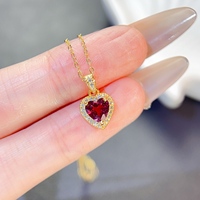 Factory Wholesale 925 Sterling Silver Luxury Natural Garnet Jewelry Set 6mm Wedding Engagement Anniversary Gift OEM ODM