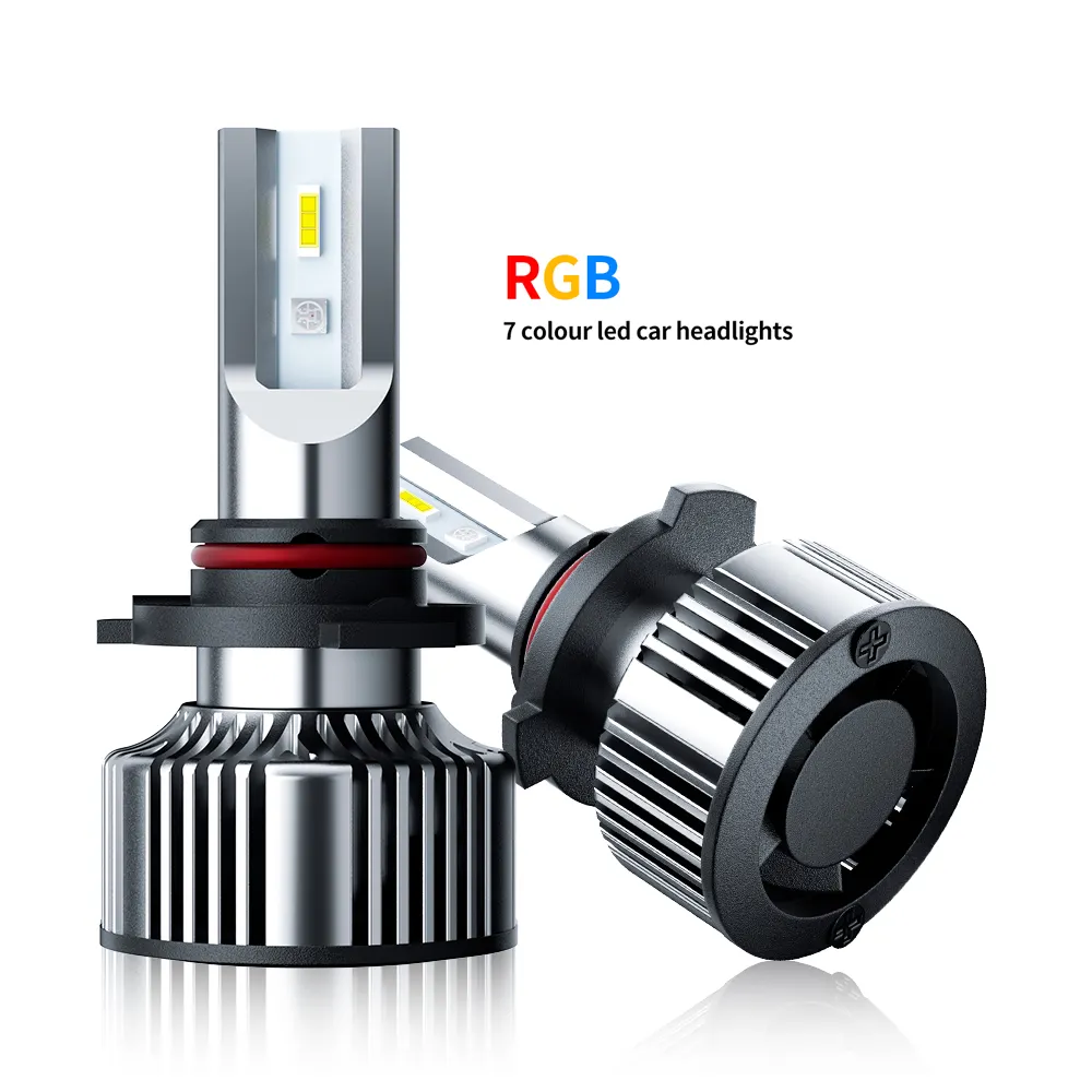 Sistema di illuminazione automatica RGB Led H4 H7 faro H1 H3 H7 H11 9005 9006 lampadina per fari Auto