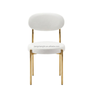 Silla de Diseño Nórdico Ovalada con Respaldo Dorado de Acero Inoxidable para Exteriores, Sala de Estar, Hotel, Eventos, Decoración de Bodas - Product Image 1