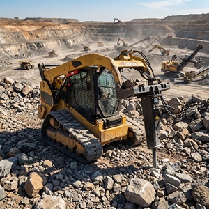 Ciseaux hydrauliques robustes compatibles avec les chargeuses compactes, pour travaux de terrassement intensifs, adaptés aux machines CAT, John Deere, Kubota - Product Image 5