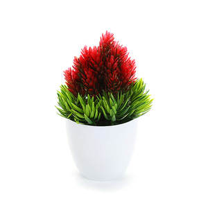 Planta Bonsái Artificial Qi Xing, Miniatura de Plástico Verde para Decoración Navideña, Color Brillante, Tacto Natural, Uso Interior y Exterior - Product Image 5