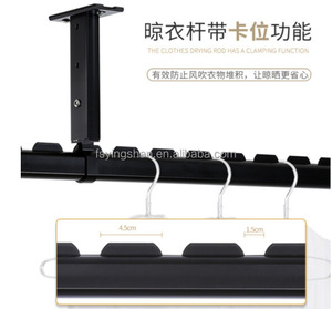Gancho de tela de techo de alta resistencia, tendedero de aluminio, tendedero de ropa, colgadores de ropa montados en la pared - Product Image 3