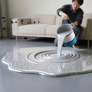 Revêtement de sol époxy effet marbre haute brillance intérieur et extérieur <span class=keywords><strong>peinture</strong></span> de sol auto-nivelante sable de <span class=keywords><strong>couleur</strong></span> époxy pour sols de <span class=keywords><strong>chambre</strong></span> à coucher - Product Image 2