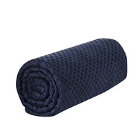 Couverture de couette en minky personnalisée en gros, couverture lestée portable unie matelassée pour la thérapie contre l'anxiété, maison, hôtel, voyage
