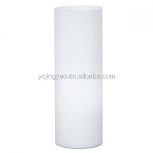 Pantalla de Lámpara de Tubo de <span class=keywords><strong>Vidrio</strong></span> Cilíndrico de Color Blanco Leche Esmerilado Hecha a Mano - Product Image 2