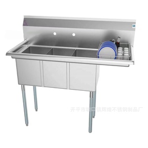 Lavello Compatto Salvaspazio in Acciaio Inox 304 <span class=keywords><strong>con</strong></span> Gocciolatoio a <span class=keywords><strong>Sbalzo</strong></span>, Lavello Multiuso per Caffetterie, Bar e Food Truck - Product Image 5