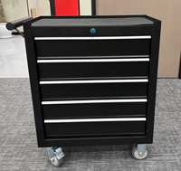 Carrito de Herramientas de Cinco Cajones en Oferta, Caja de Herramientas Multifuncional, Carrito Pequeño para Reparación de Automóviles, Gabinete Móvil Resistente