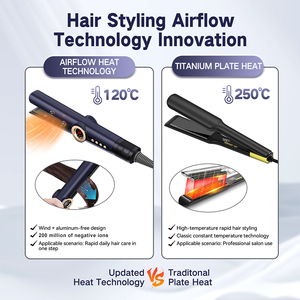 Ensemble Sèche-Cheveux Lisseur 2 en 1 Électrique à Ions Négatifs Haute Vitesse pour Cheveux Mouillés ou Secs - Product Image 6