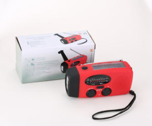 Manivela de mano solar portátil de emergencia Radio AM/FM NOAA 3 Modelo Linterna 2000mAh Cargador de teléfono celular con alarma SOS - Product Image 6