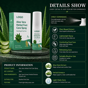 Spray Refrescante <span class=keywords><strong>para</strong></span> Pies con <span class=keywords><strong>Aloe</strong></span> <span class=keywords><strong>Vera</strong></span> Aoyi, Desodorante en Spray, Materia Prima Natural, Bruma Herbal <span class=keywords><strong>para</strong></span> el Cuidado <span class=keywords><strong>de</strong></span> la Piel <span class=keywords><strong>de</strong></span> los Pies en Adultos - Product Image 1