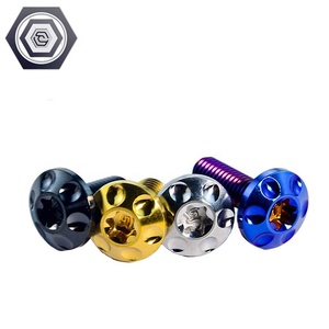 M4/M5 haute qualité GR5 TC4 alliage de titane fleur de prunier vis à tête papillon Torx rainure passivation finition équipement électrique - Product Image 5
