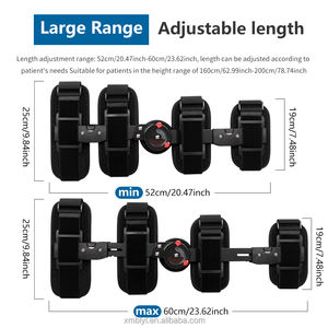 Estabilizador de rodilla ortopédico con bisagras ajustable para adultos Soporte de pierna de nailon de algodón de aluminio protector para <span class=keywords><strong>ROM</strong></span> de baloncesto - Product Image 6