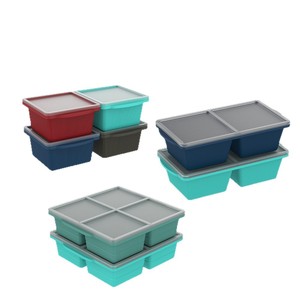 Moule en silicone pour soupe congelée, compartiment à glace en fer, stockage domestique d'aliments complémentaires, congélation rapide, démoulage facile, conservation - Product Image 2