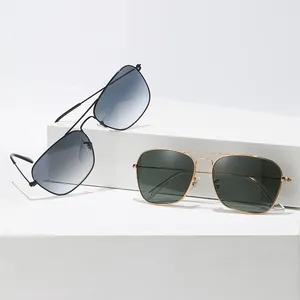 3636 Vintage Classic Outdoors Man Pilot Style Sunglasses Glass Lens Design Photochromic Sunglasses