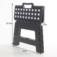 Tabouret pliable télescopique en plastique portable à charge lourde, tabouret pliable télescopique en plastique portable