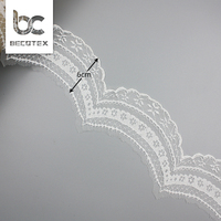 Fancy Non Elastic Nylon Small Beautiful Lace Trims for Dress