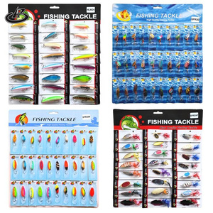 Set di carte di carta Spinner esche da pesca esche artificiali assortiti esca da pesca Set esca da pesca attrezzatura da pesca 30 pz - Product Image 3