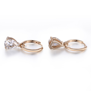 10K 14K 18K Yellow Gold Moissanite Fashion Ear <b>Rings</b> Customized Ear <b>Rings</b> <b>Set</b> for <b>Women</b> Jewelry for Party Wedding Anniversary - Product Image 2