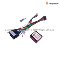 Kabel Harness Android Car Player Dengan Canbus 40Pin Power Adapter Installation Kit untuk Peugeot 206 307 2002-2009