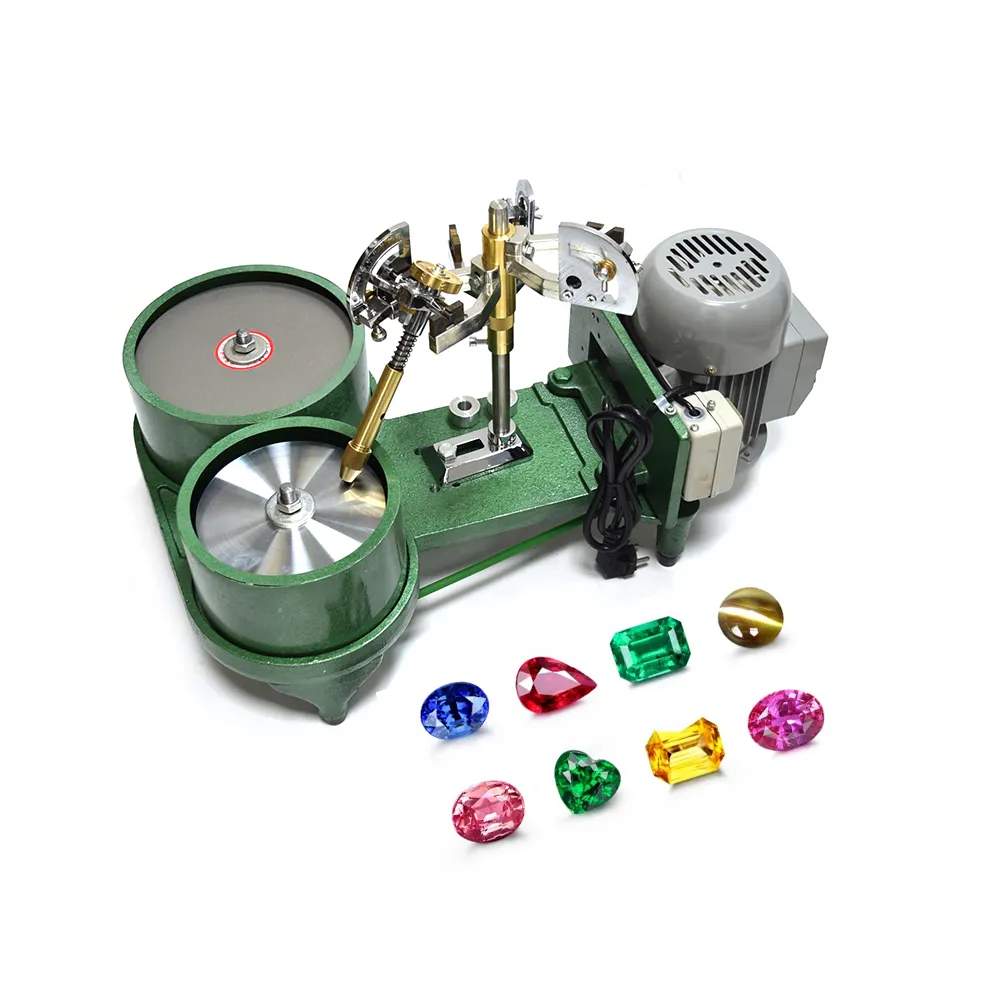 Máquina de polimento lapidária de 8 polegadas + 6 polegadas, jóias, pedra preciosa, ferramentas, máquinas de polimento, lapidário