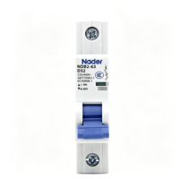 Disjoncteur miniature Nader NDB2-63 1p-4p MCB 1-63A Courbe de déclenchement B/C/D Protection contre les surcharges et les courts-circuits pour usage industriel