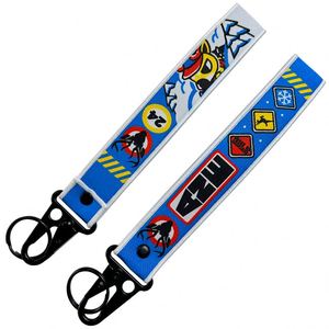 <b>Custom</b> Design Pvc Rubber Keychain Webbing Woven Wrist Lanyard Car <b>Keys</b> Strap Keychains Short Lanyards - Product Image 4
