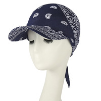 Chapeau bandana imprimé tendance, visière, casquette de soleil, bandeau de course, bandeau de tennis, chapeau noué avec visière, casquette de crâne