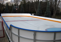 Panneaux/barrières/clôtures en plastique HDPE pour terrains de football en salle et patinoires
