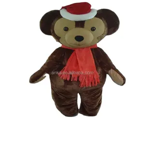 2017 Newest Design Custom Cartoon Fur Costume Christmas Bear With High Quality