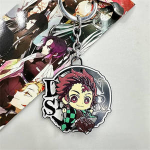 33 Styles Demon Slayer <span class=keywords><strong>Kimetsu</strong></span> no Yaiba Cartoon Cosplay Alliage Pendentif Anime Porte-clés Pendentif Double Face Porte-clés Bijoux - Product Image 2