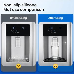 Bac de récupération des gouttes en silicone antidérapant LA pour distributeur d'eau de réfrigérateur et machine à café - Product Image 4