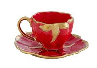 Service de vaisselle en porcelaine de style européen JIUWANG avec motif de tomates, compatible lave-vaisselle, forme irrégulière - Cadeau d'affaires