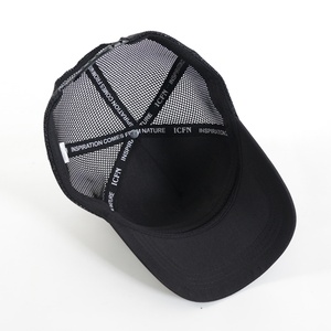 หมวกกีฬาคุณภาพสูงแบบ unisex สีดำ ตาข่ายสไตล์ Trucker พร้อมปักลายตามสั่ง ขายส่งสำหรับกิจกรรมปีนเขาและขี่จักรยานสุดเท่ - Product Image 5